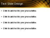 Circulary Yellow Bar PowerPoint Template text slide design